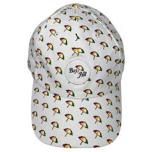NWOT Bay Hill Imperial Alter Ego Allover Umbrella Adjustable Hat White, One Size